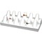 Findingking Jewelry Ring Leather Display 12 Finger Showcase Fixture 2 Pcs